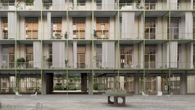 Ansicht Produktionsgebäude, Bild: studio blomen