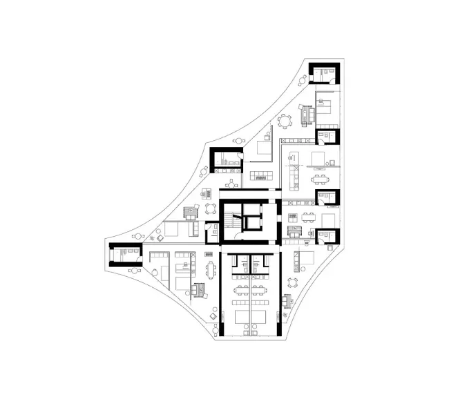 Floor plan, furnished