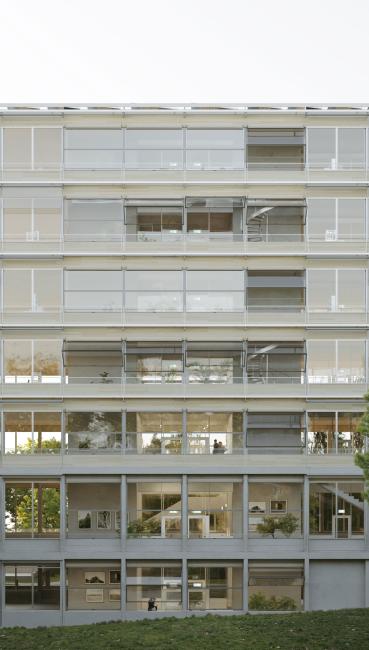 Fassadenansicht Laborgebäude, E2A / Nickl & Partner, Bild: ArtefactoryLab