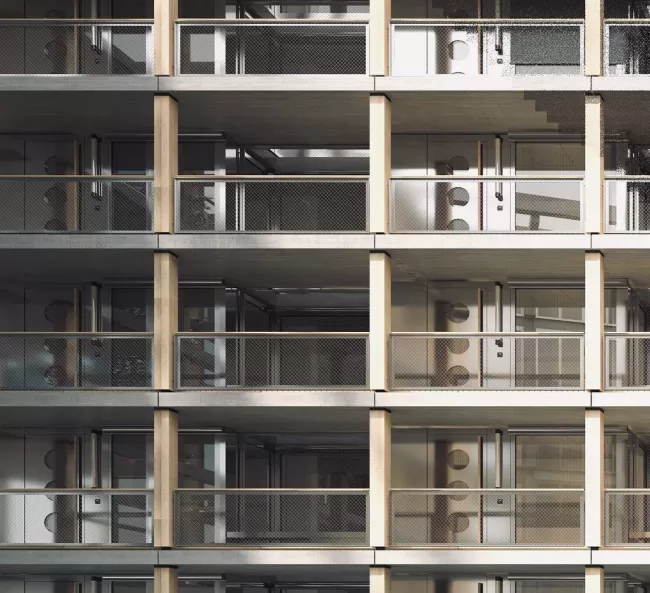 Fassade Block Nord