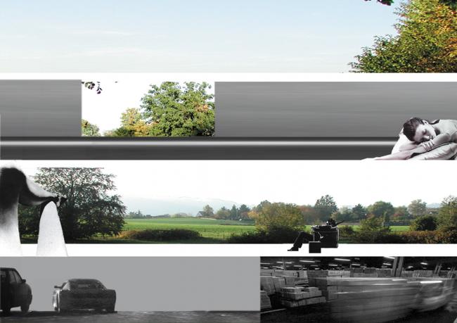 Horizontal Consistency, Collage, 2003; Broëlberg Residences, Kilchberg, 2001-03