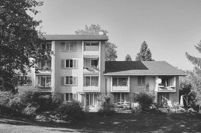 Wohnsiedlung Bergacker, Zürich, ca. 1954, Baugeschichtliches Archiv, Stadt Zürich; Fotograf: Michael Wolgensinger